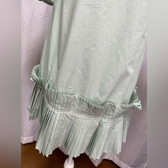 Aureum mint green pleated dress | size small - Picture 8 of 10